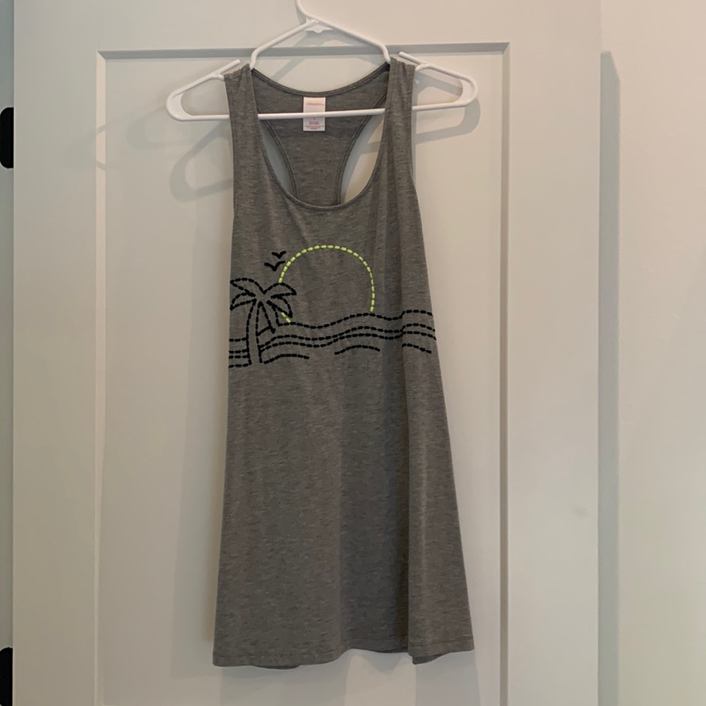 Small, grey, swimsuit cover up